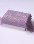 Beaded Border Lace Mix and Match - (Lilac) + Satin (Dusty Purple)